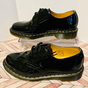 Dr Martens 1461 Women's 8 Patent Leather Oxford Shoes Goth Academia Shiny